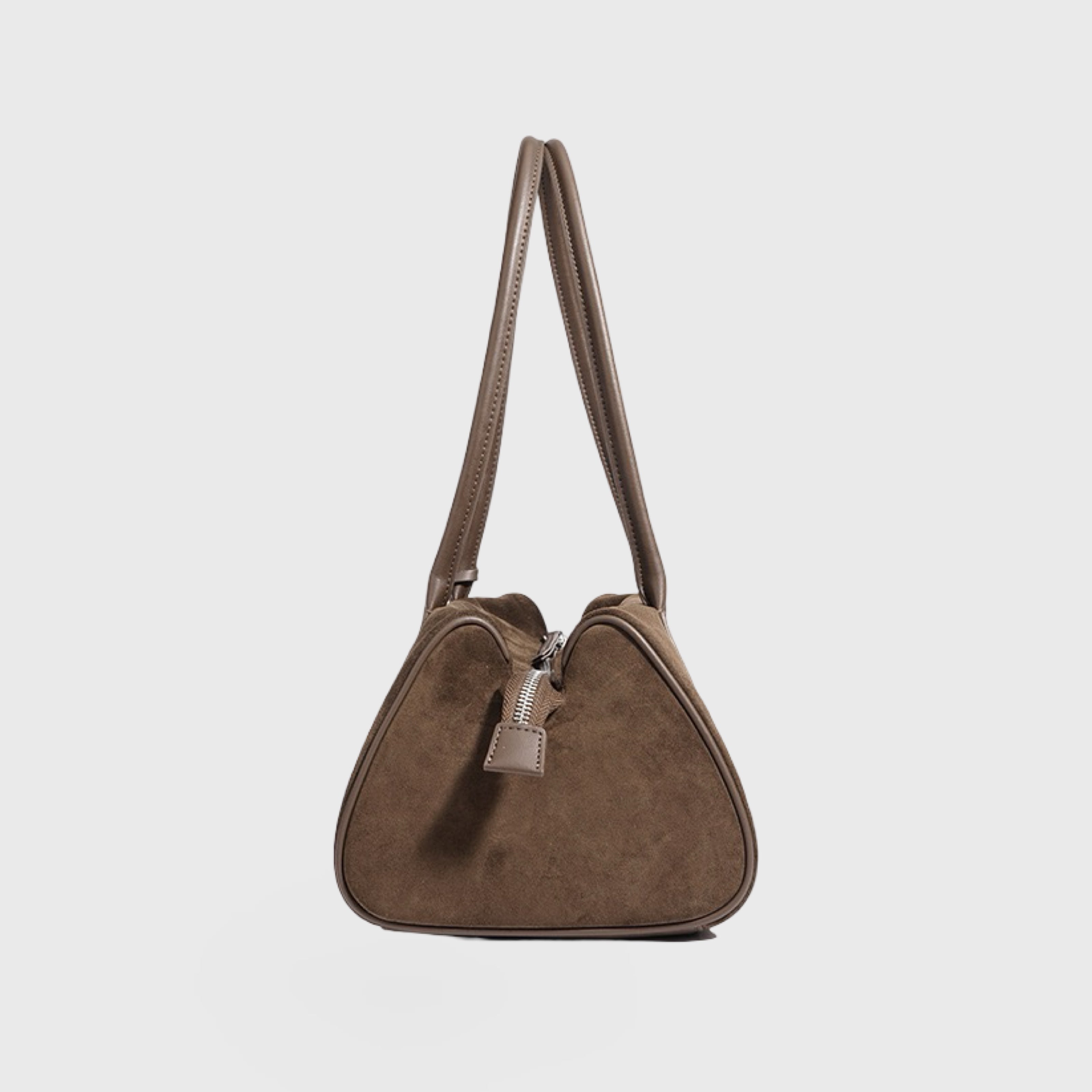 Henriette | Schultertasche aus echtem Leder in Wildleder-Optik