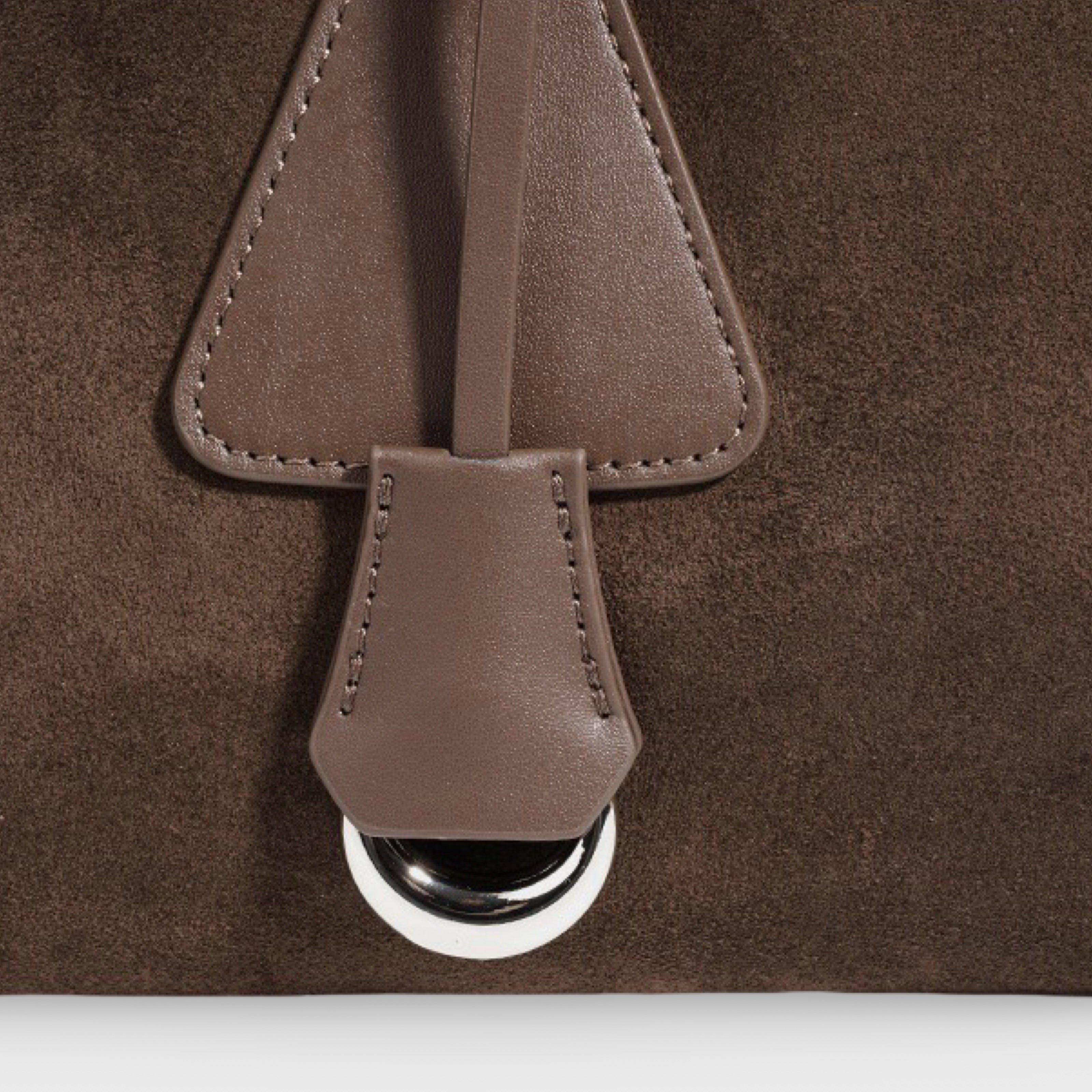 Henriette | Schultertasche aus echtem Leder in Wildleder-Optik