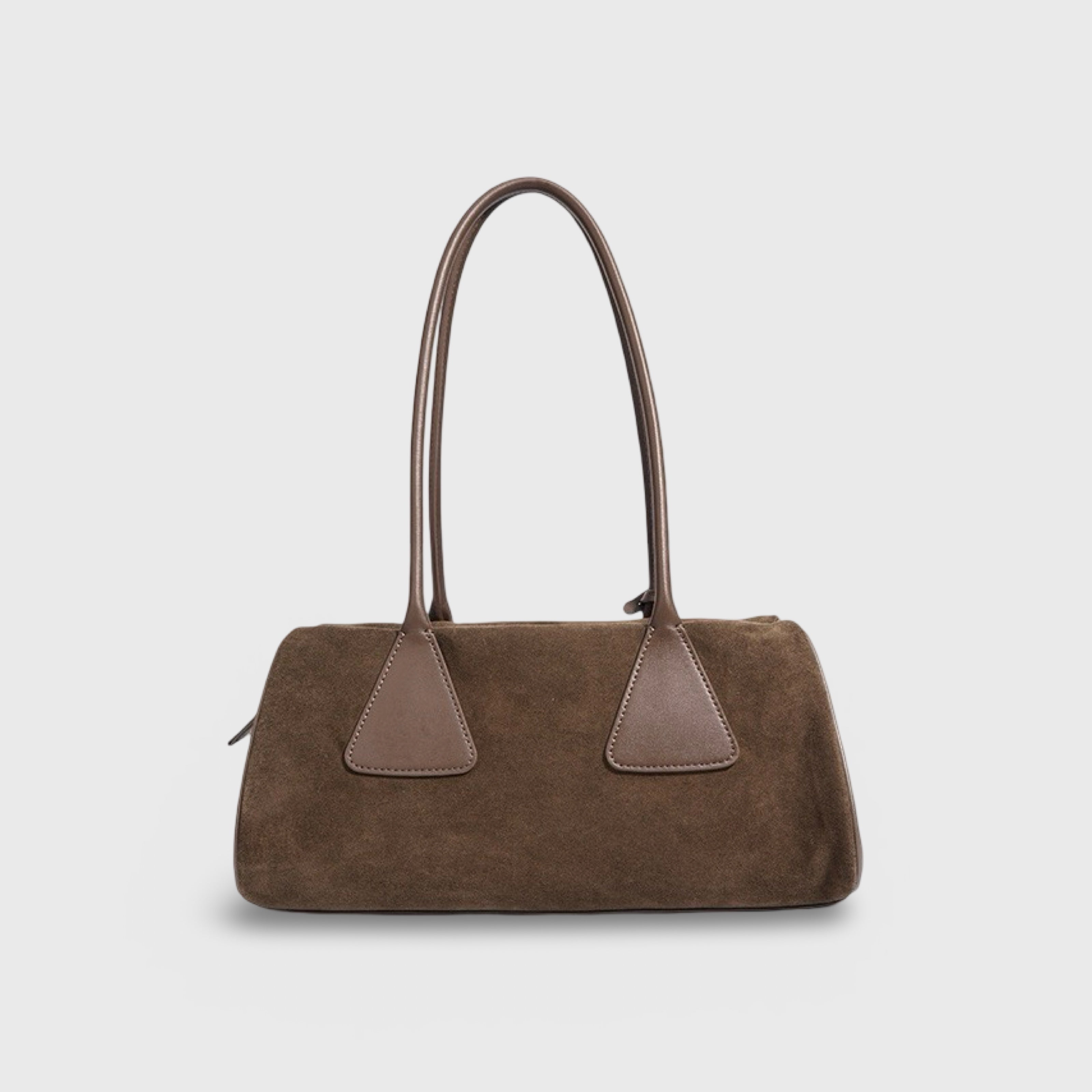 Henriette | Schultertasche aus echtem Leder in Wildleder-Optik