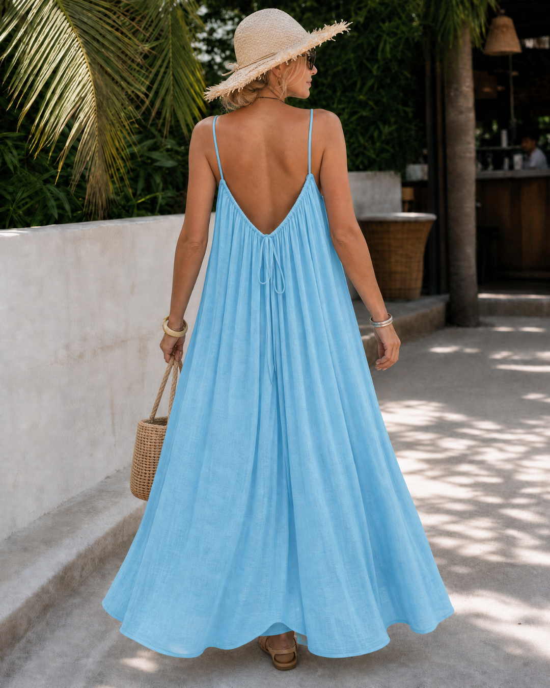 Amener Kleid Hellblau
