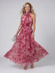 Lieselotte Weiches Halsträger-Midikleid – Ansicht 01
