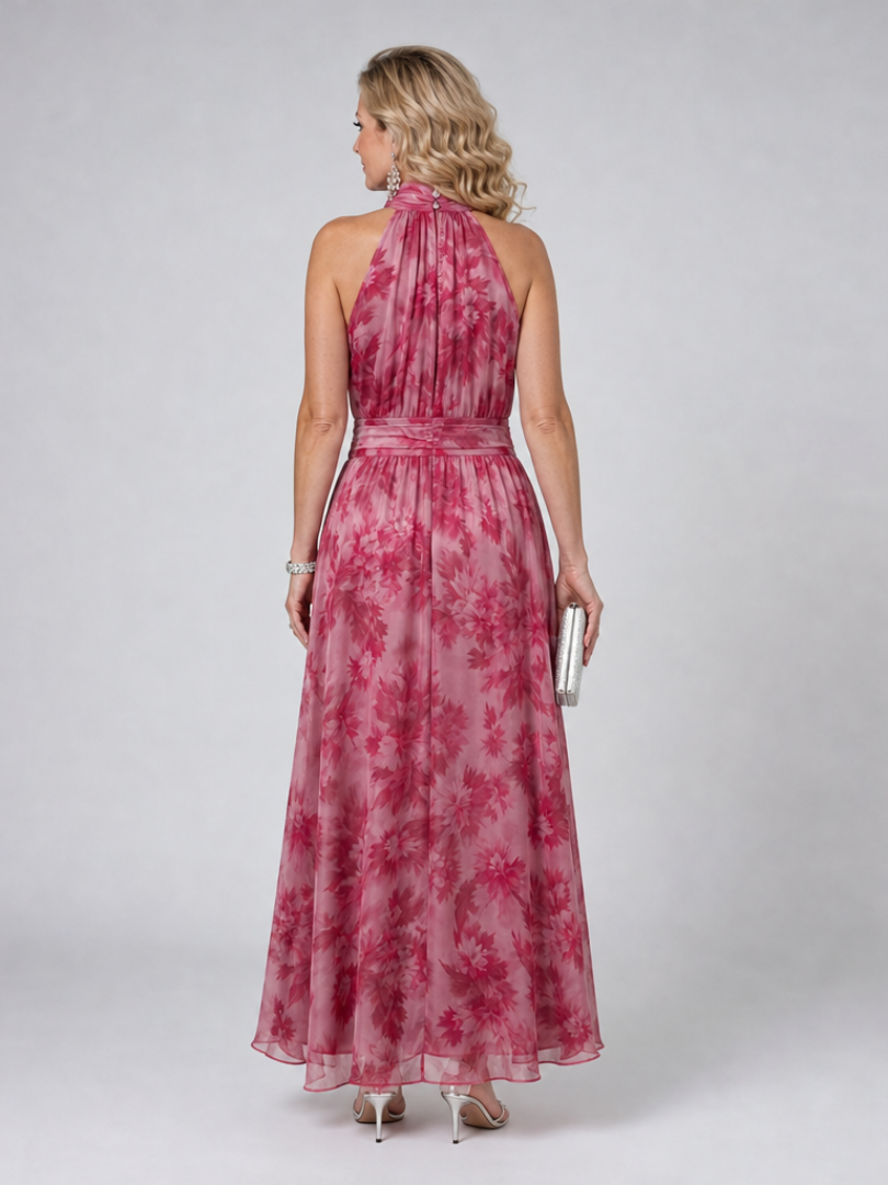 Lieselotte Weiches Halsträger-Midikleid – Ansicht 01