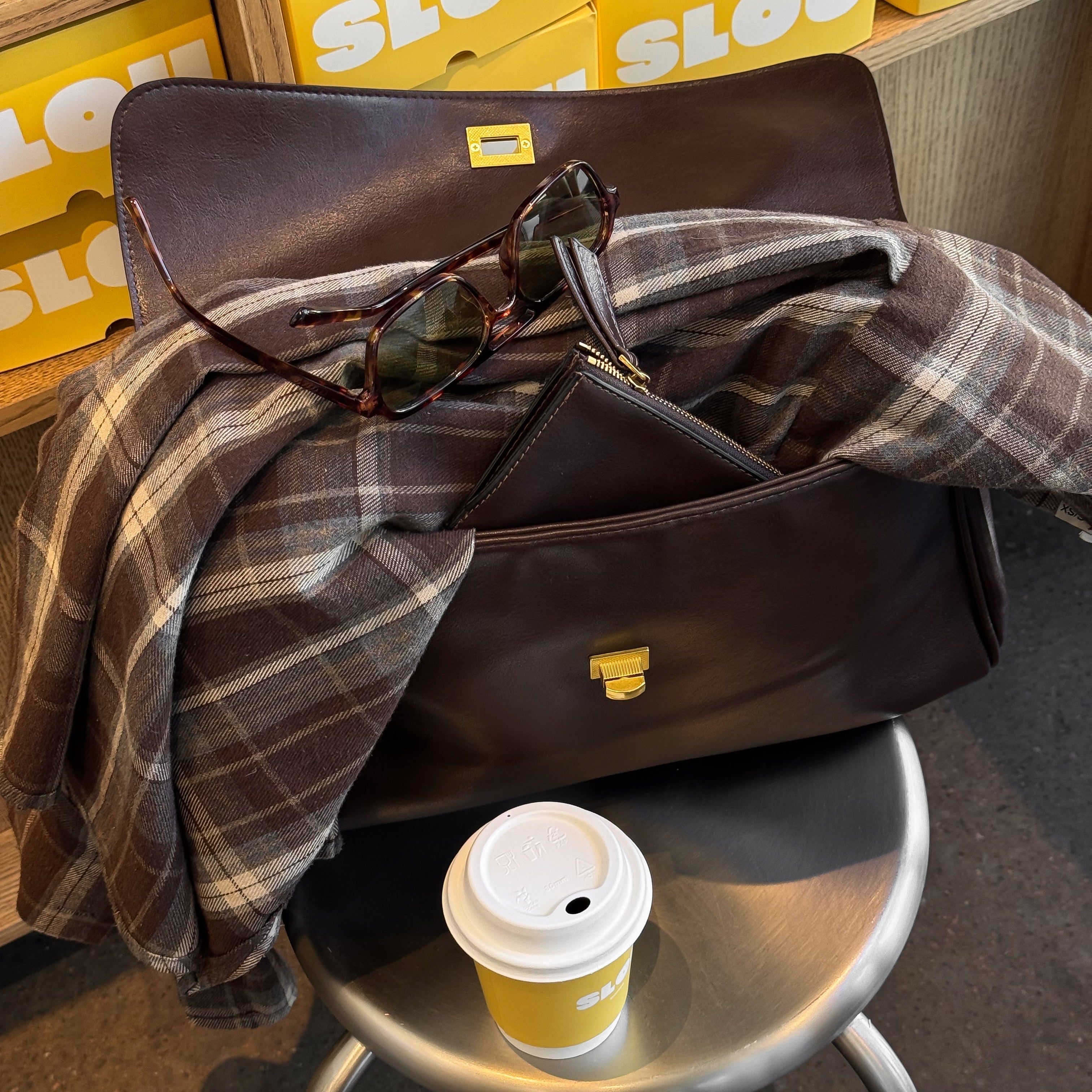 Pauline | Strukturierte Henkeltasche mit Laptopfach