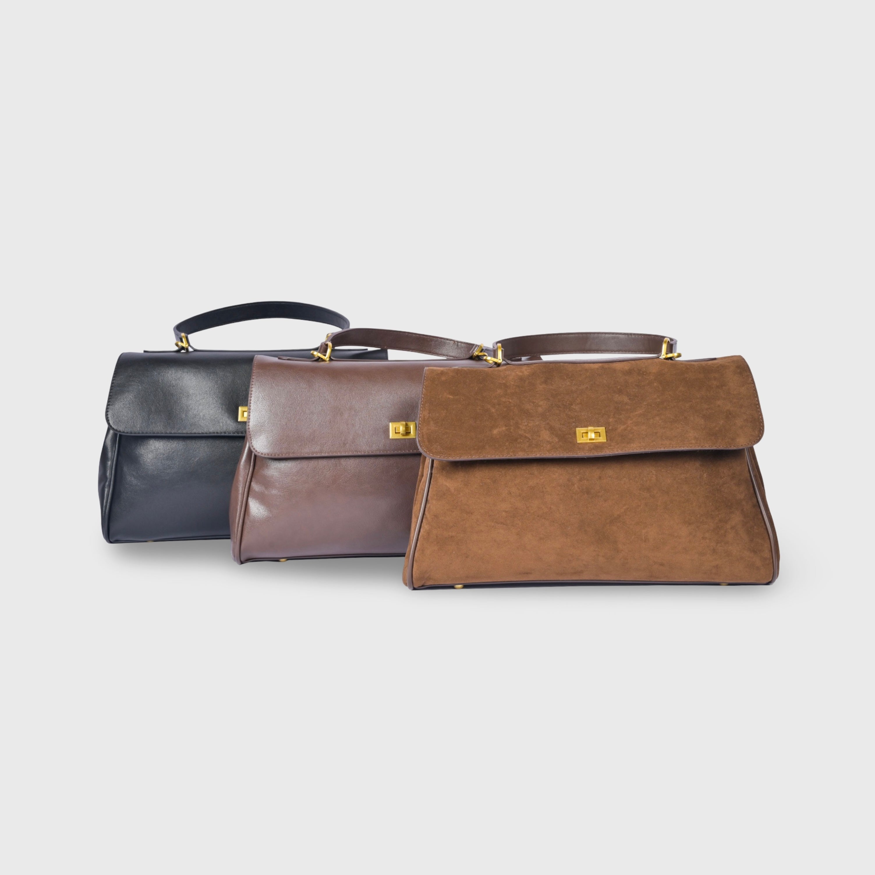 Pauline | Strukturierte Henkeltasche mit Laptopfach