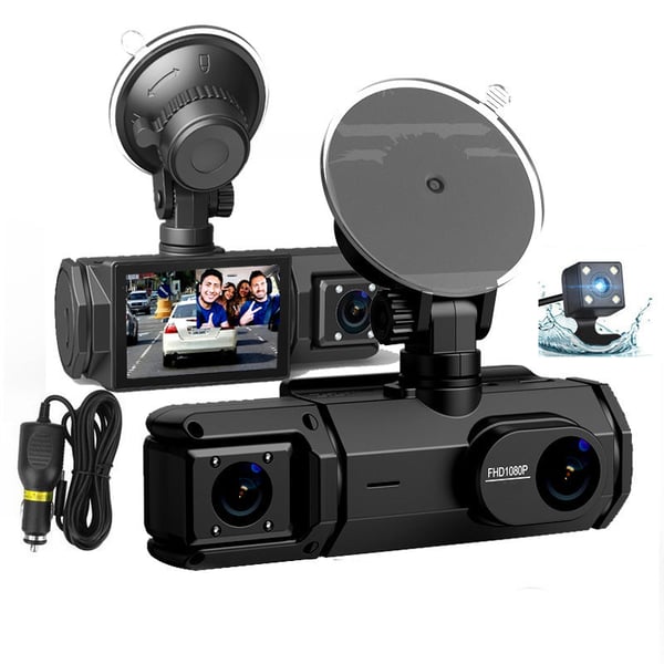 3 Lens Auto Dvr Dash Cam