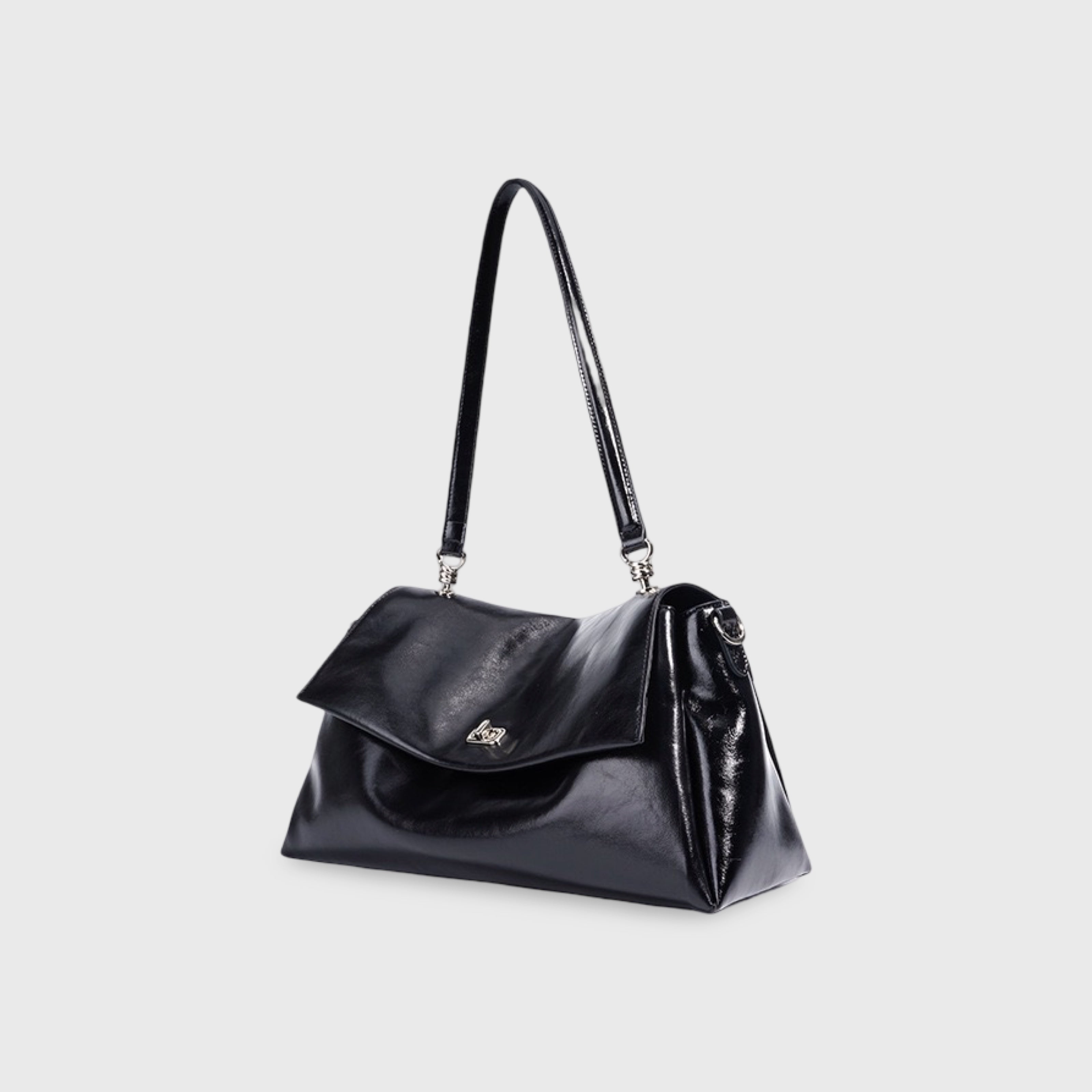 Wilhelmina | Echtleder-Tasche mit Glanz-Finish