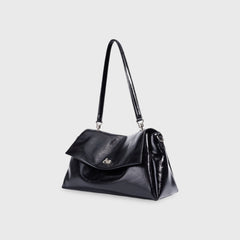 Wilhelmina | Echtleder-Tasche mit Glanz-Finish