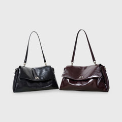 Wilhelmina | Echtleder-Tasche mit Glanz-Finish