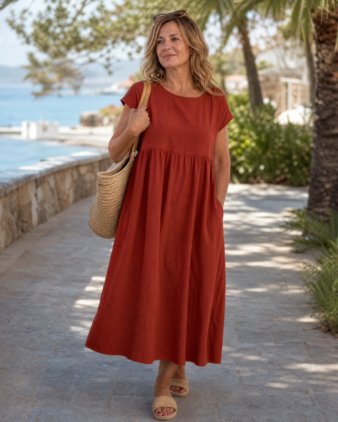 Sophie | Lockeres Midi-Kleid – Bild 4