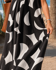 Emma | Gemustertes Midi-Kleid – Bild 3